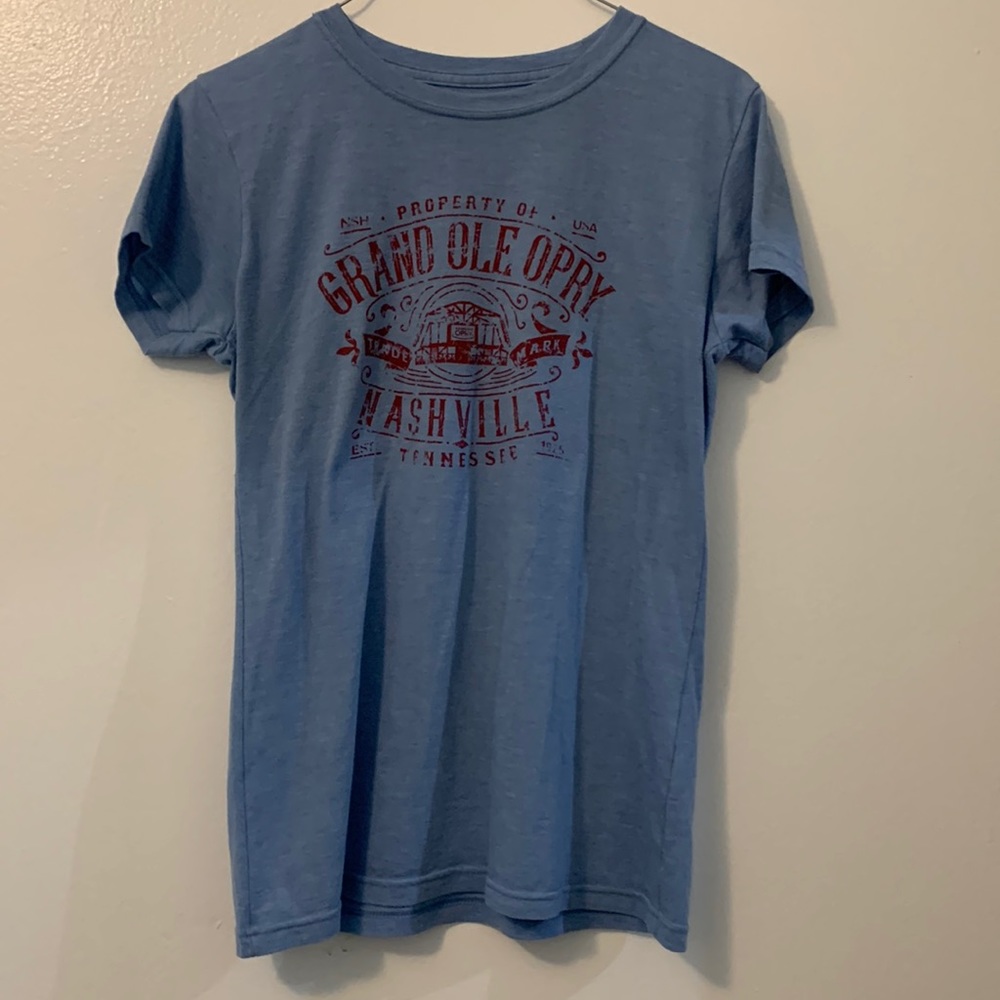 Grand ole opry blue large juniors t shirt country music